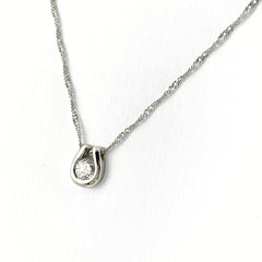 ダイヤモンド デザインネックレス プラチナ ペンダント ネックレス Pt900 Pt850 ダイヤモンド レディース 【中古】nbjwl