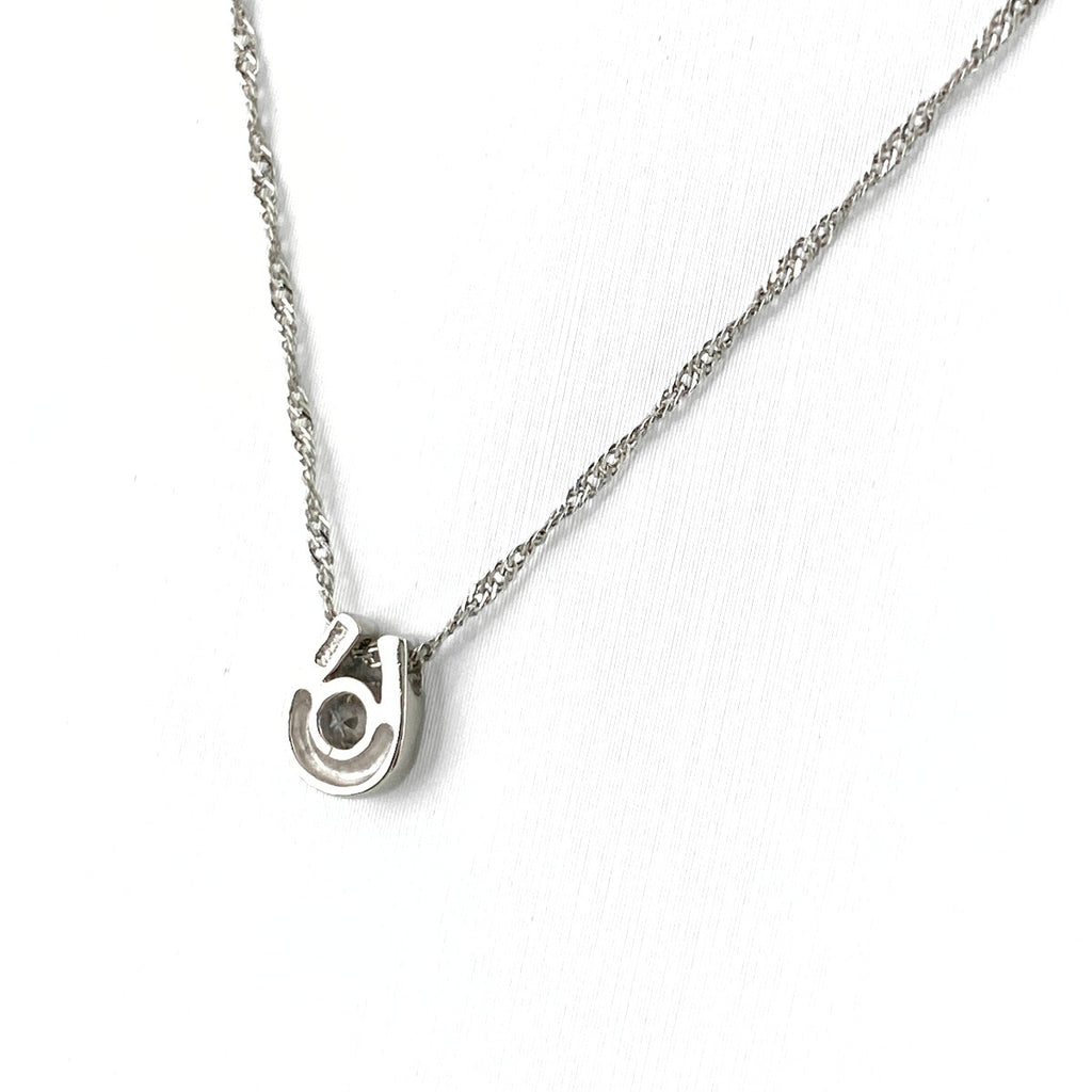 ダイヤモンド デザインネックレス プラチナ ペンダント ネックレス Pt900 Pt850 ダイヤモンド レディース 【中古】nbjwl