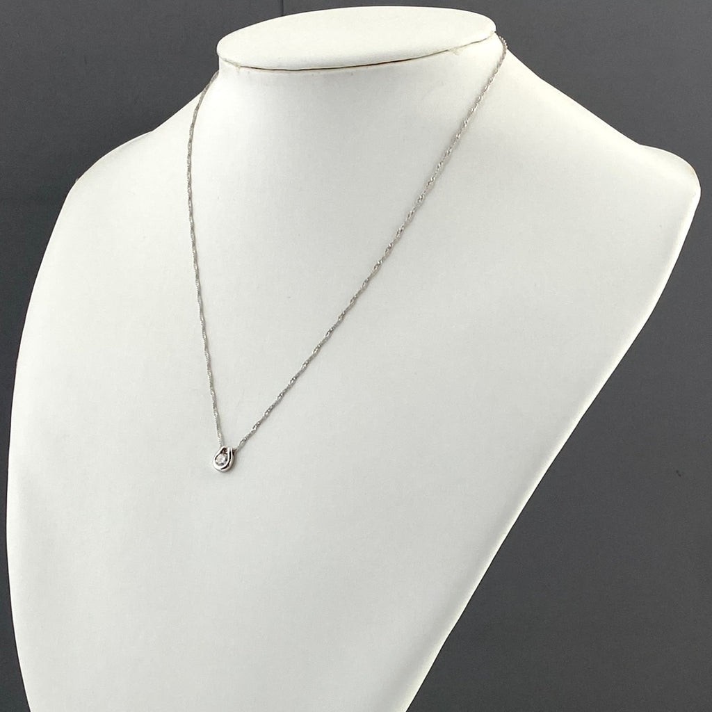 ダイヤモンド デザインネックレス プラチナ ペンダント ネックレス Pt900 Pt850 ダイヤモンド レディース 【中古】nbjwl