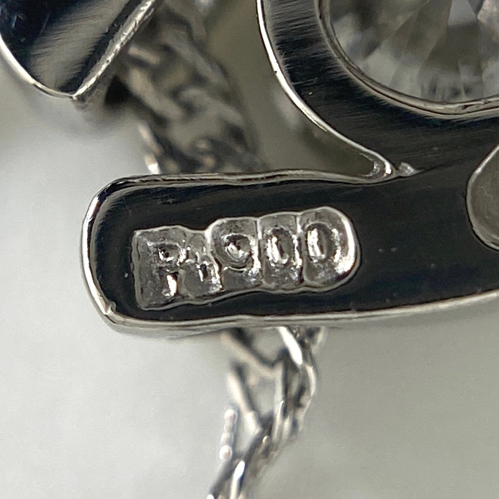 ダイヤモンド デザインネックレス プラチナ ペンダント ネックレス Pt900 Pt850 ダイヤモンド レディース 【中古】nbjwl
