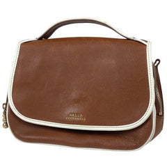バリー ロゴ ハンドバッグ ハンドバッグ レザー ブラウン ホワイト レディース 【中古】 brbag