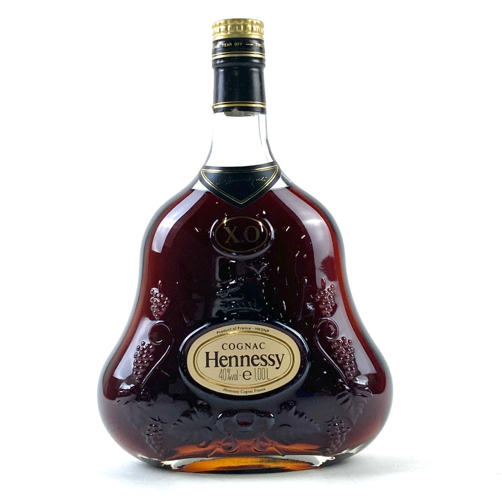 ヘネシー Hennessy XO 金キャップ クリアボトル 1000ml ブランデー コニャック 【古酒】