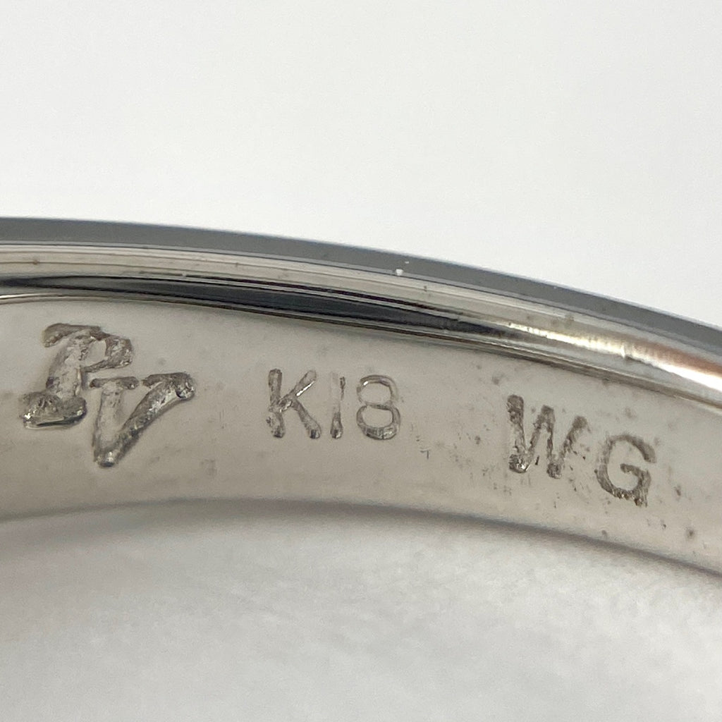 ポンテヴェキオ メレダイヤ デザインリング WG ホワイトゴールド 指輪 リング 9号 K18 WG ダイヤモンド レディース 【中古】 ラッピング可