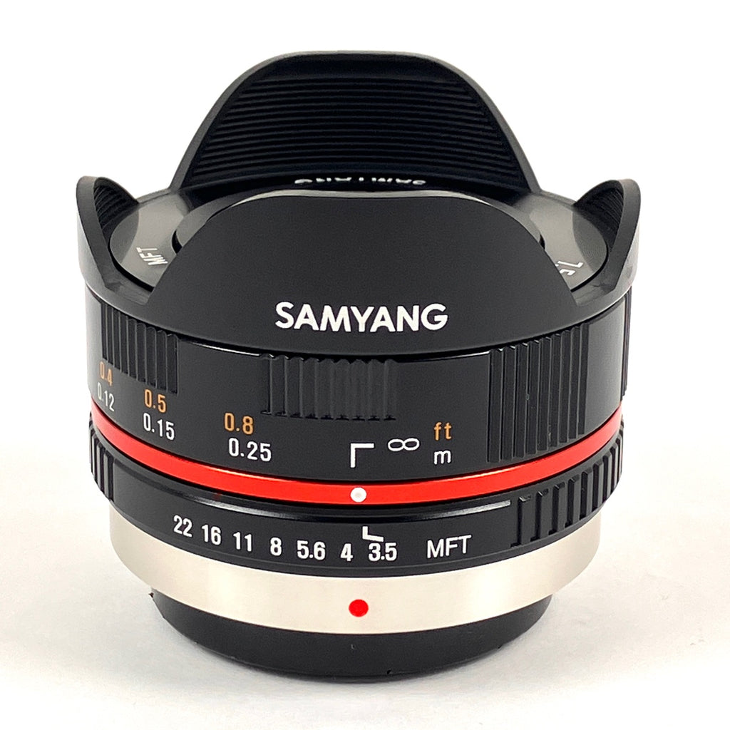 サムヤン SAMYANG 7.5mm F3.5 フィッシュアイ(マイクロフォーサーズ用) ブラック 一眼カメラ用レンズ（マニュアルフォーカス） 【中古】