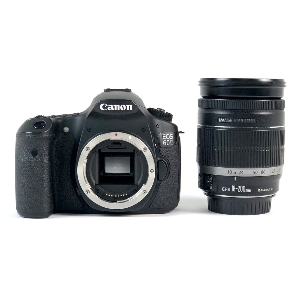 キヤノン Canon EOS 60D ＋ EF-S 18-200mm F3.5-5.6 IS デジタル 一眼レフカメラ 【中古】