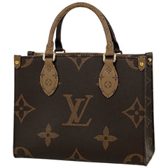 【在庫一掃】 ルイ・ヴィトン オンザゴー PM 2WAY ショルダーバッグ モノグラムジャイアント ハンドバッグ モノグラムリバース ブラウン M46373 レディース 【中古】 brbag