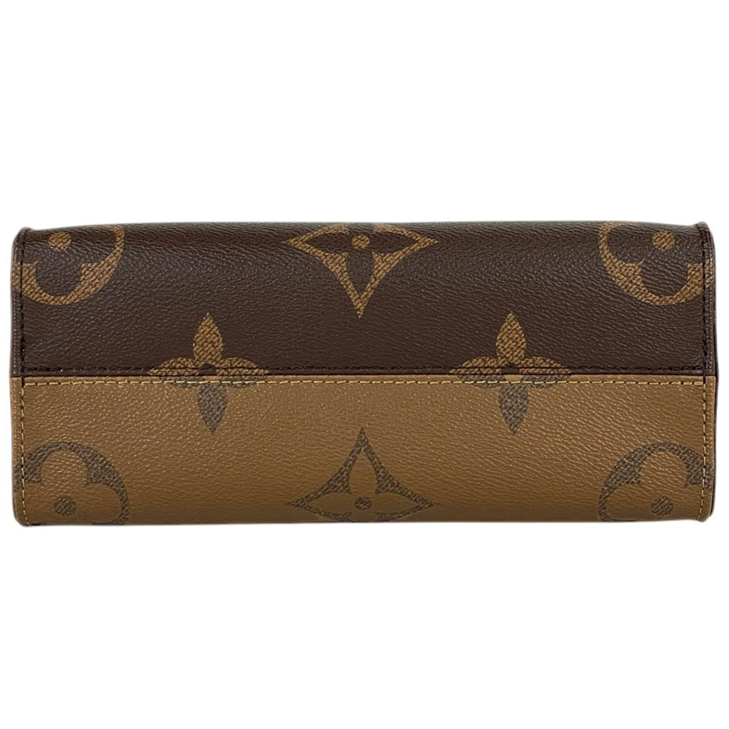 ルイ・ヴィトン オンザゴー PM 2WAY ショルダーバッグ モノグラムジャイアント ハンドバッグ モノグラムリバース ブラウン M46373 レディース 【中古】 brbag