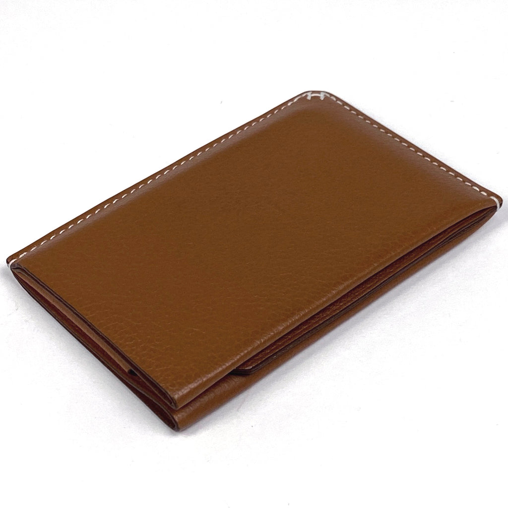 エルメス H セリエ ヴェルソ カードケース エバーカラー ゴールド レディース 【中古】brbag
