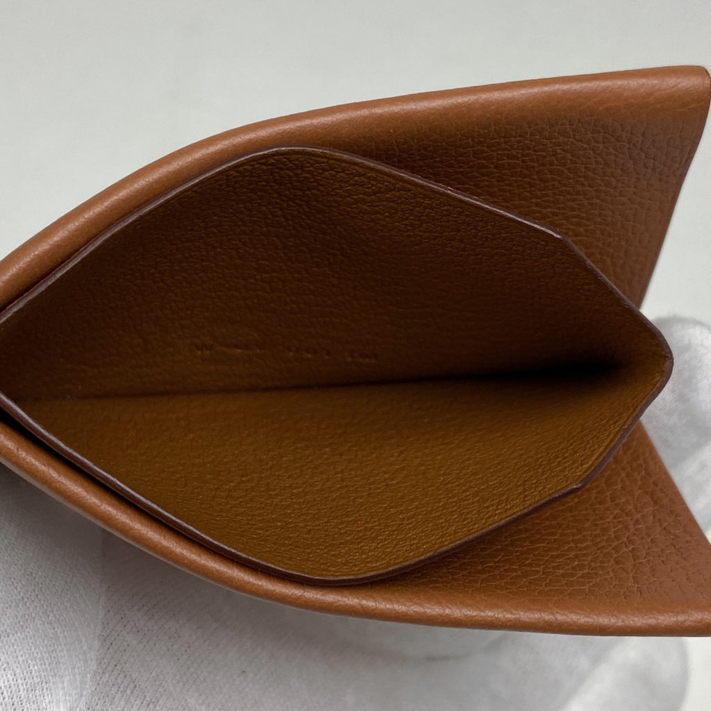 エルメス H セリエ ヴェルソ カードケース エバーカラー ゴールド レディース 【中古】brbag