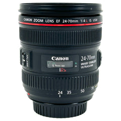 キヤノン Canon EF 24-70mm F4L IS USM 一眼カメラ用レンズ（オートフォーカス） 【中古】