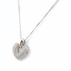 メレダイヤ デザインネックレス プラチナ ペンダント ネックレス Pt900 Pt850 ダイヤモンド レディース 【中古】nbjwl