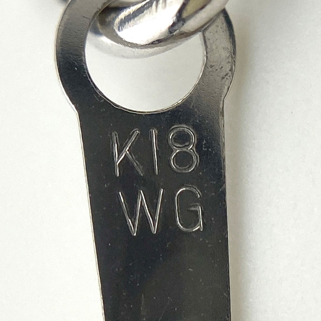 【在庫一掃】 メレダイヤ デザインネックレス WG ホワイトゴールド ペンダント ネックレス K18 WG ダイヤモンド レディース 【中古】nbjwl