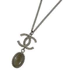 【最終値引き】 シャネル ココマーク ネックレス CC ネックレス シルバー シルバー レディース 【中古】 bracc