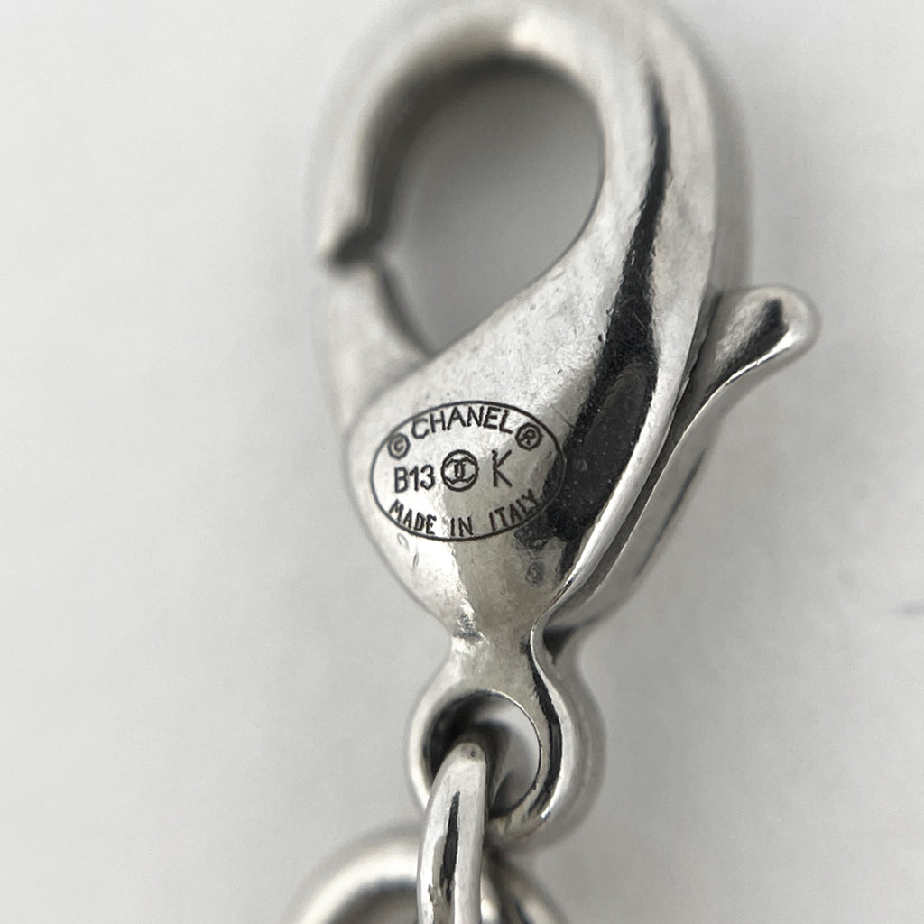 【最終値引き】 シャネル ココマーク ネックレス CC ネックレス シルバー シルバー レディース 【中古】 bracc