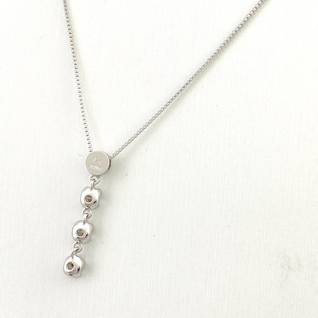 メレダイヤ デザインネックレス WG ホワイトゴールド ペンダント ネックレス K18 WG ダイヤモンド レディース 【中古】nbjwl