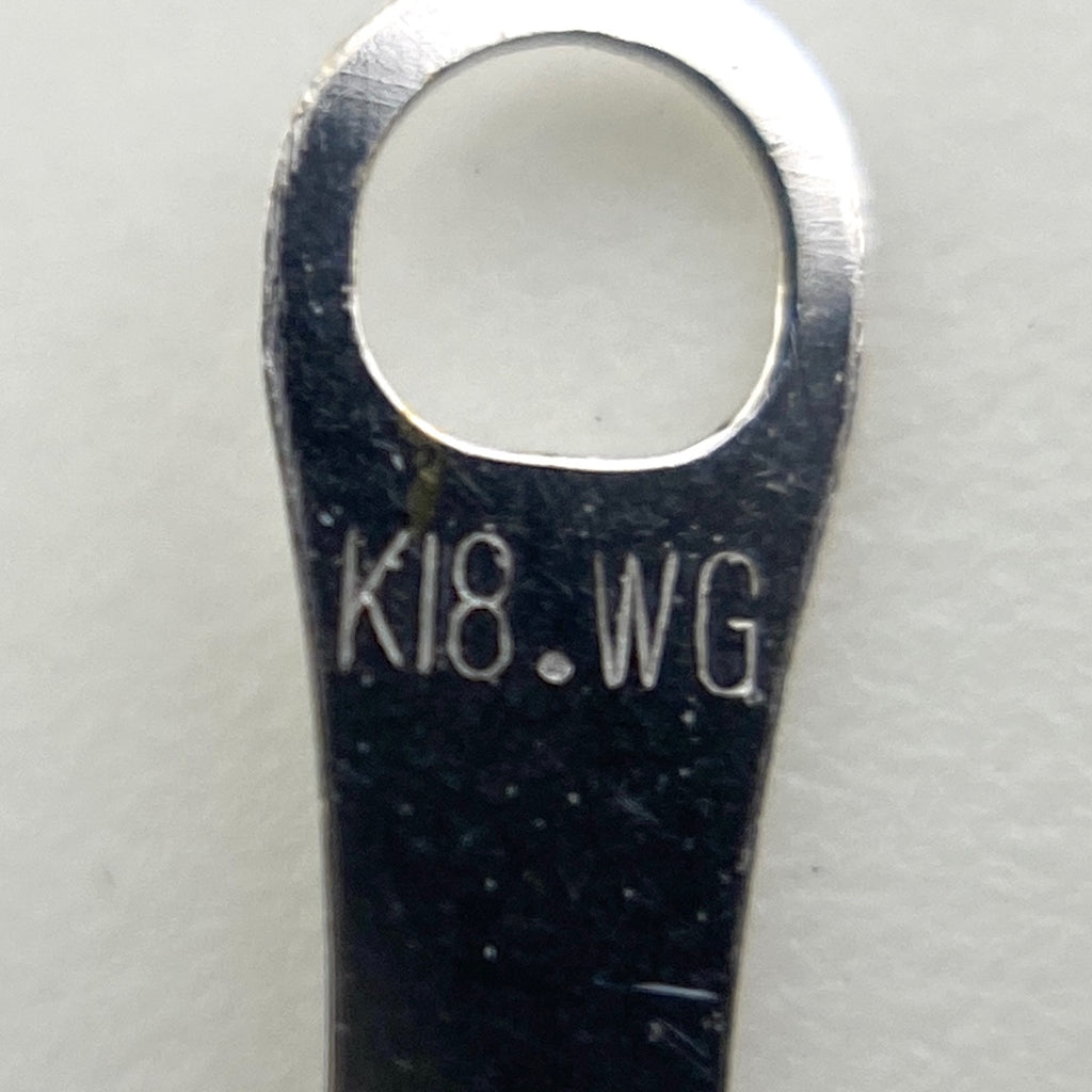 メレダイヤ デザインネックレス WG ホワイトゴールド ペンダント ネックレス K18 WG ダイヤモンド レディース 【中古】nbjwl