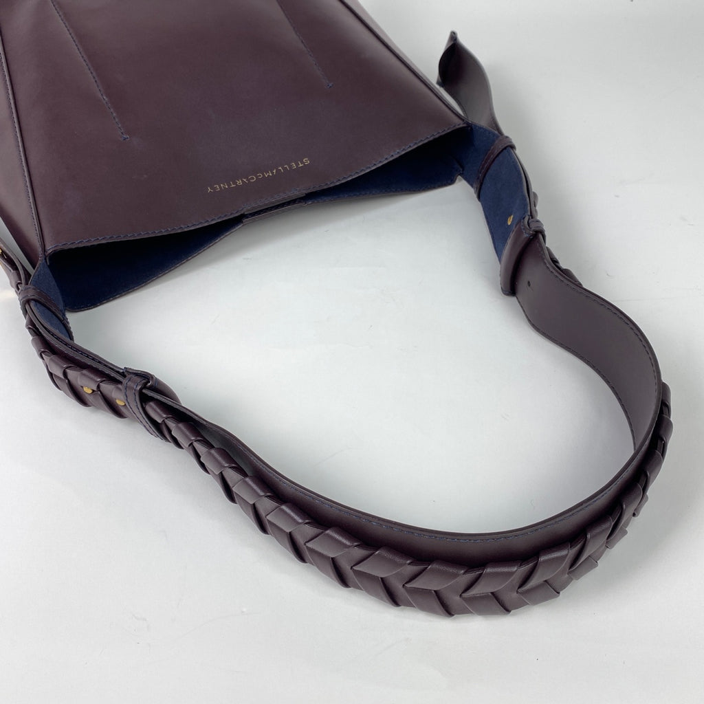 ステラマッカートニー ロゴ ショルダーバッグ ミディアムホーボー ショルダーバッグ レザー ボルドー レディース 【中古】brbag