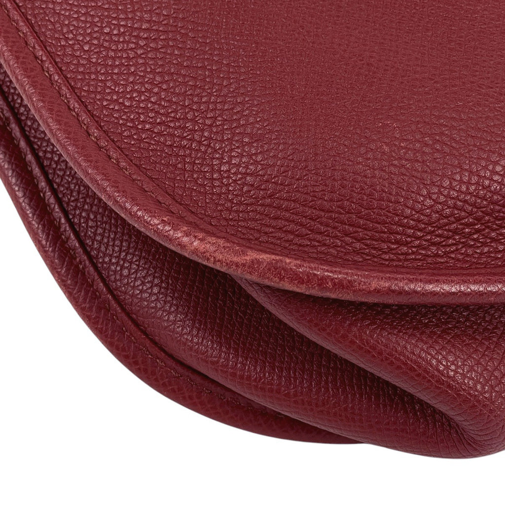 エルメス エヴリン 3 GM パンチング Hロゴ ショルダーバッグ ヴォーエプソン ルージュグレナ X レディース 【中古】brbag