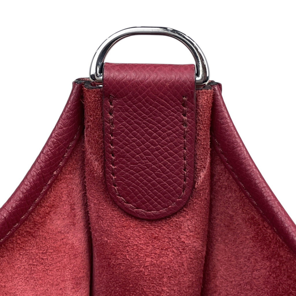 エルメス エヴリン 3 GM パンチング Hロゴ ショルダーバッグ ヴォーエプソン ルージュグレナ X レディース 【中古】brbag