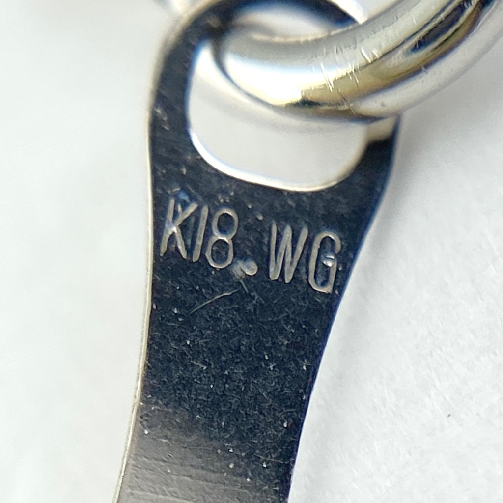 メレダイヤ デザインネックレス WG ホワイトゴールド ペンダント ネックレス K18 WG ダイヤモンド レディース 【中古】 ラッピング可