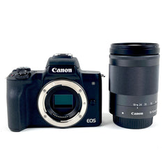 キヤノン Canon EOS Kiss M ブラック + EF-M 18-150mm F3.5-6.3 IS STM グラファイト デジタル ミラーレス 一眼カメラ 【中古】