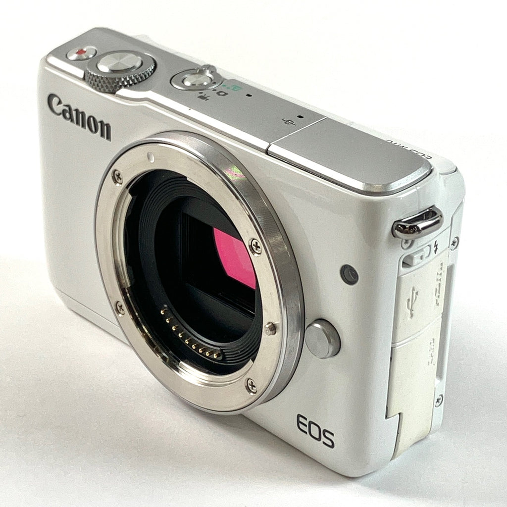 キヤノン Canon EOS M10 ボディ ホワイト＋EF-M 22mm F2 STM シルバー デジタル ミラーレス 一眼カメラ 【中古】