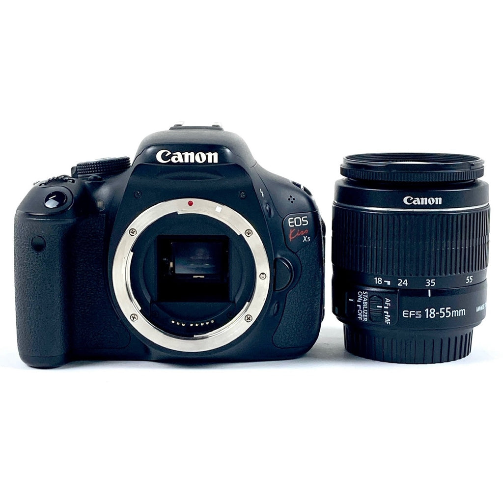 キヤノン Canon EOS Kiss X5 EF-S 18-55 IS II レンズキット デジタル 一眼レフカメラ 【中古】