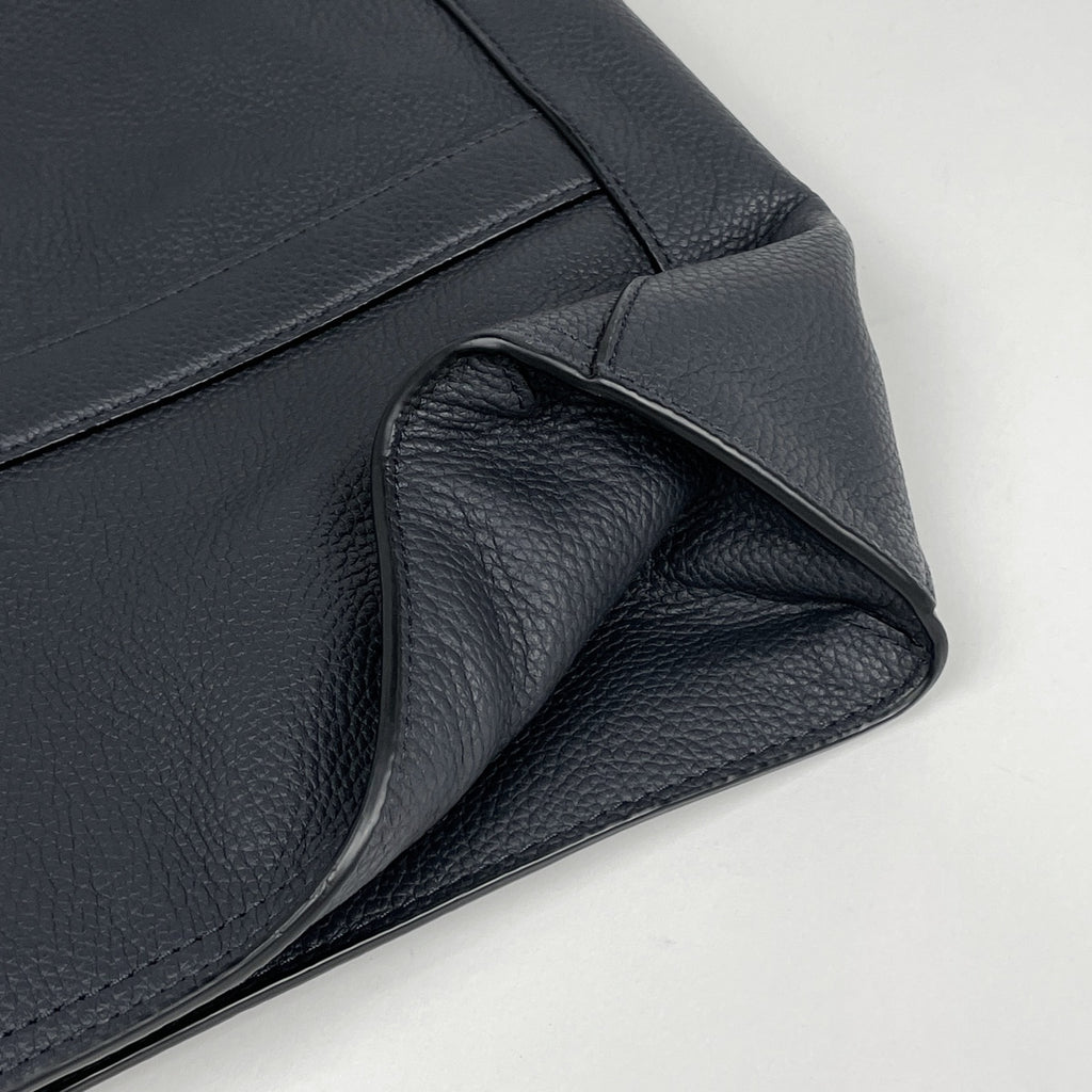 コーチ メトロポリタン ポートフォリオ ビジネスバッグ 2WAY ショルダーバッグ レザー ネイビー 58097 メンズ 【中古】 brbag