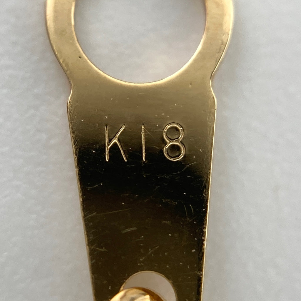フラワーモチーフ デザインネックレス YG イエローゴールド ペンダント メレダイヤ 花 ネックレス K18 エメラルド ダイヤモンド レディース 【中古】 
 ラッピング可