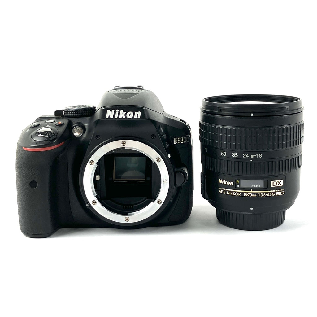 ニコン Nikon D5300 ブラック + AF-S DX NIKKOR 18-70mm F3.5-4.5G デジタル 一眼レフカメラ 【中古】