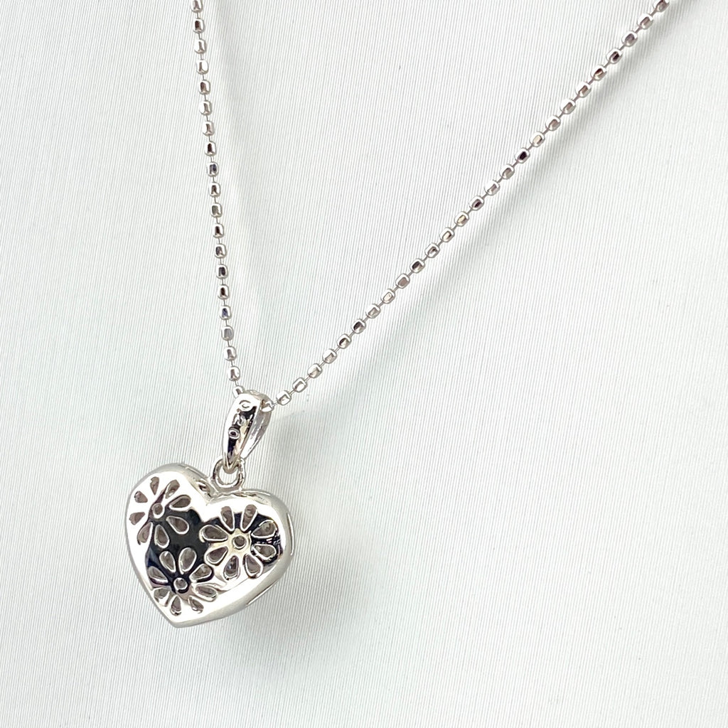 ハートモチーフデザインネックレス プラチナ ペンダント メレダイヤ ネックレス Pt900 Pt850 ダイヤモンド レディース 【中古】nbjwl