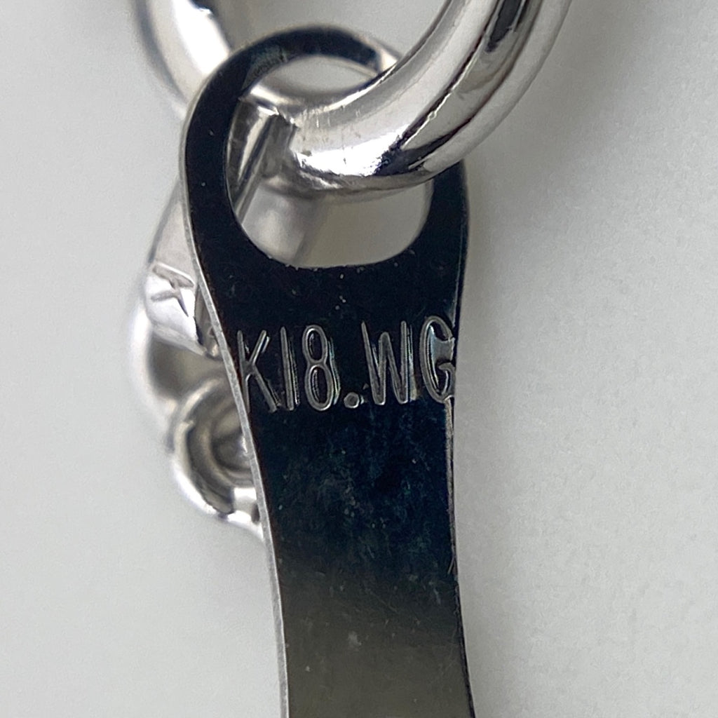 メレダイヤ デザインネックレス WG ホワイトゴールド ペンダント ネックレス K18 WG ダイヤモンド レディース 【中古】nbjwl
