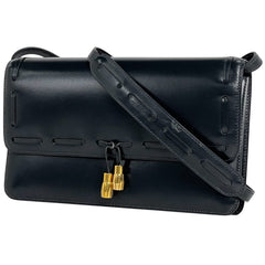 エルメス タッセル ショルダーバッグ 2WAY クラッチバッグ ショルダーバッグ ボックスカーフ ネイビー 〇R レディース 【中古】 brbag