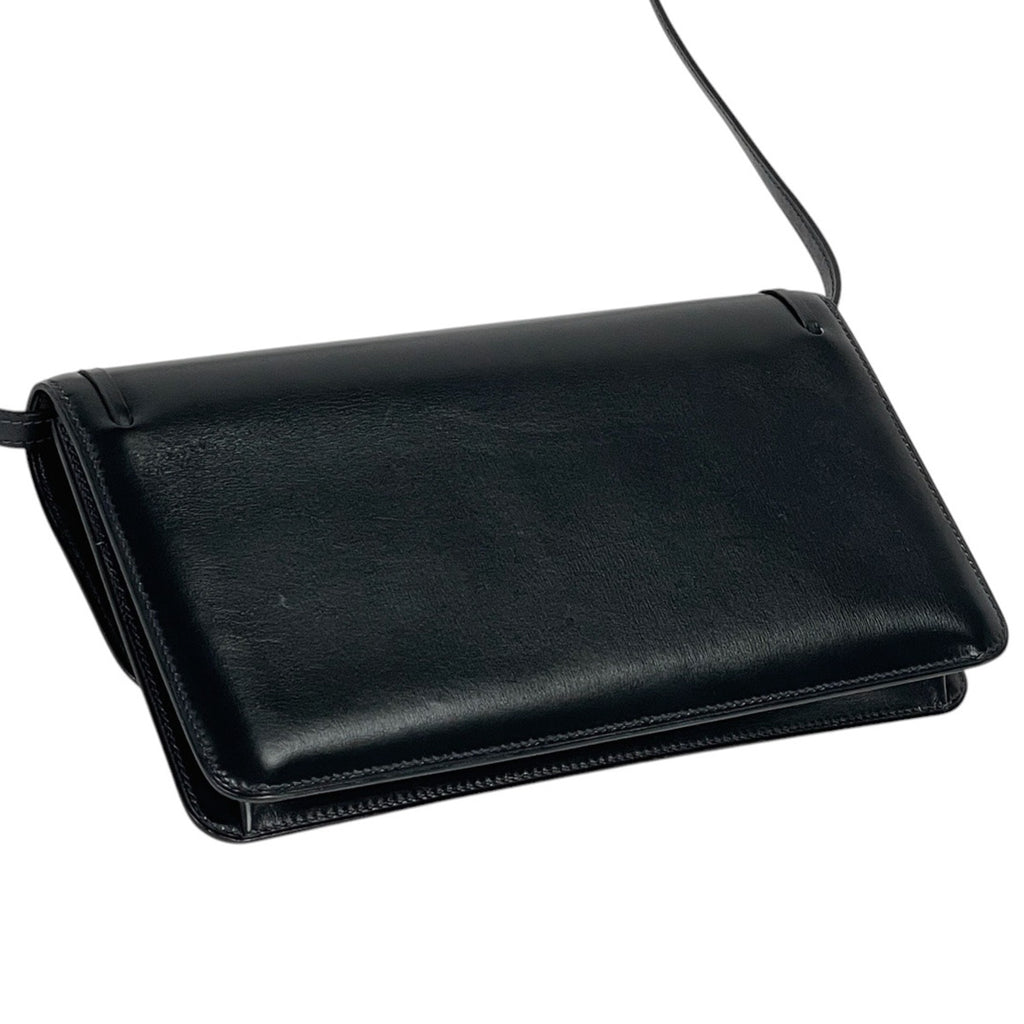 エルメス タッセル ショルダーバッグ 2WAY クラッチバッグ ショルダーバッグ ボックスカーフ ネイビー 〇R レディース 【中古】 brbag