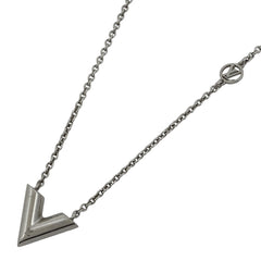 ルイ・ヴィトン エセンシャル V ネックレス シルバーメッキ シルバー レディース 【中古】bracc