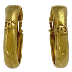 シャネル ココマーク フープ イヤリング GP ゴールド レディース 【中古】bracc