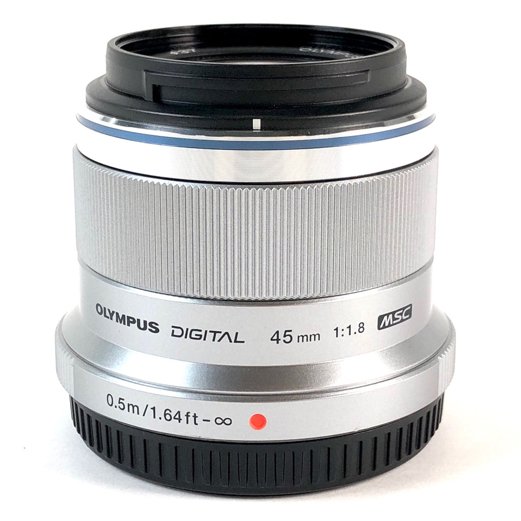 オリンパス OLYMPUS M.ZUIKO DIGITAL 45mm F1.8 シルバー 一眼カメラ用レンズ（オートフォーカス） 【中古】