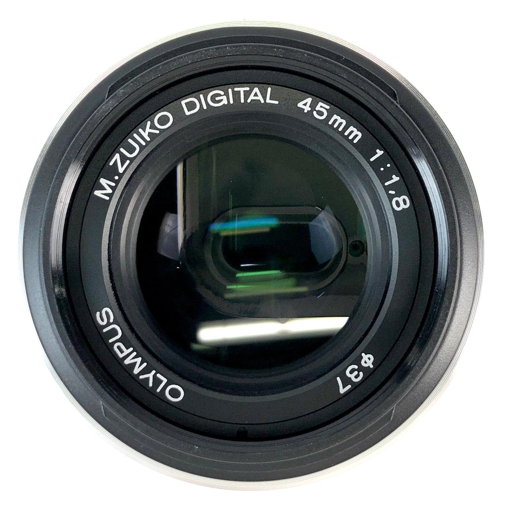 オリンパス OLYMPUS M.ZUIKO DIGITAL 45mm F1.8 シルバー 一眼カメラ用レンズ（オートフォーカス） 【中古】