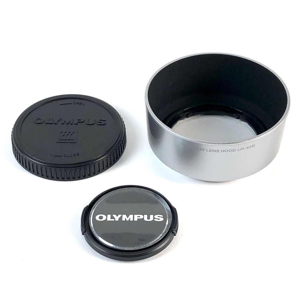 オリンパス OLYMPUS M.ZUIKO DIGITAL 45mm F1.8 シルバー 一眼カメラ用レンズ（オートフォーカス） 【中古】