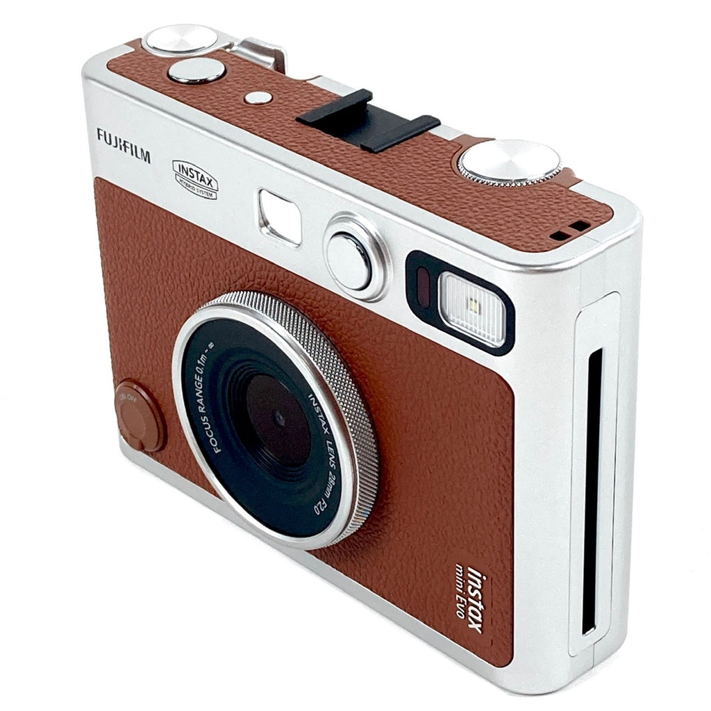 富士フイルム FUJIFILM instax mini Evo (USB Type-C対応モデル) ブラウン インスタントカメラ 【中古】