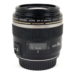 キヤノン Canon EF-S 60mm F2.8 MACRO USM 一眼カメラ用レンズ（オートフォーカス） 【中古】