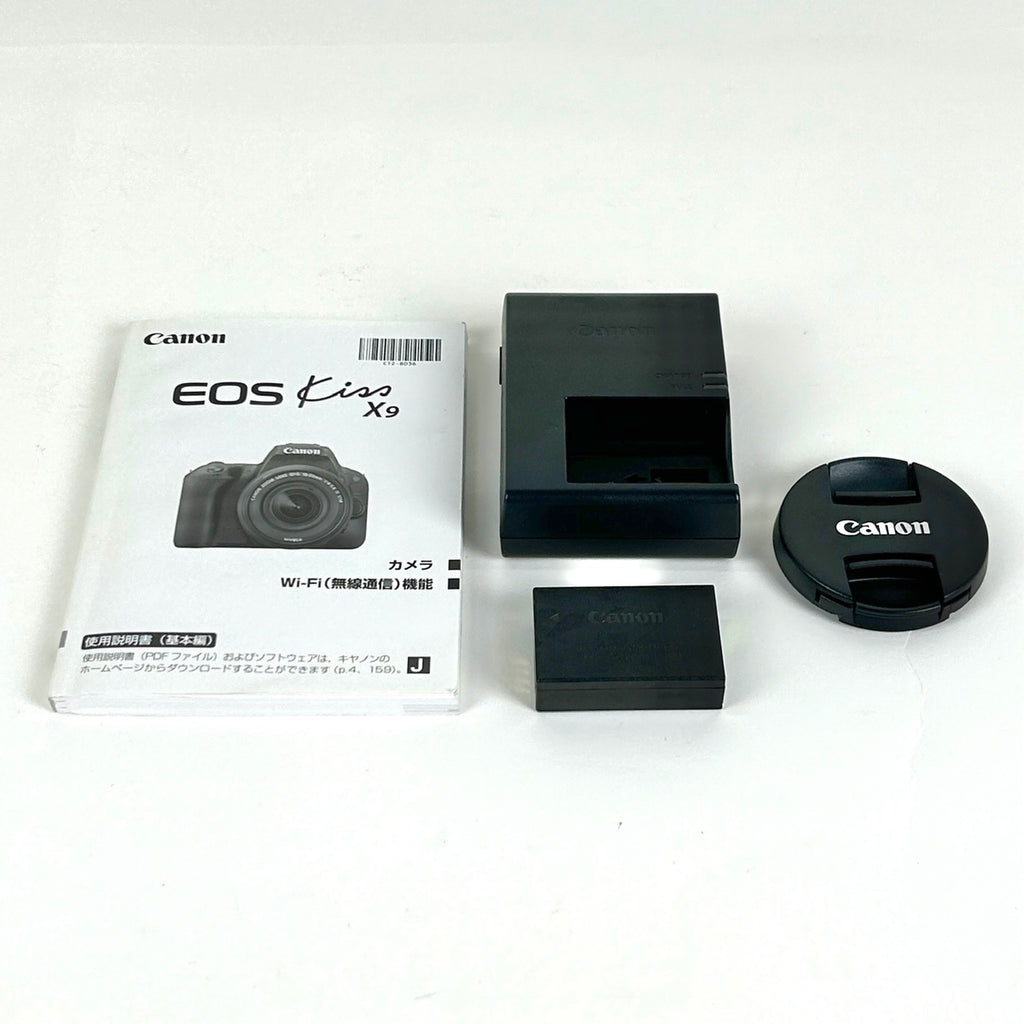 キヤノン Canon EOS Kiss X9 EF-S 18-55 F4-5.6 IS STM レンズキット ブラック デジタル 一眼レフカメラ 【中古】