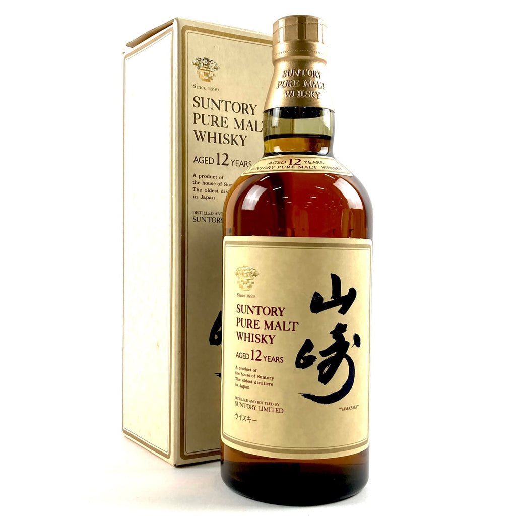 【東京都内限定お届け】 サントリー SUNTORY 山崎 12年 ピュアモルト 華 750ml 国産ウイスキー 【古酒】