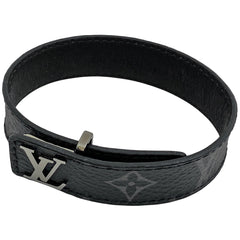 ルイ・ヴィトン ブレスレット LV スリム バングル ロゴ ブレスレット モノグラムエクリプス ブラック メンズ 【中古】 
 ラッピング可