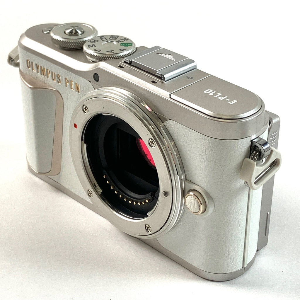 オリンパス OLYMPUS PEN E-PL10 14-42mm EZレンズキット ホワイト デジタル ミラーレス 一眼カメラ 【中古】