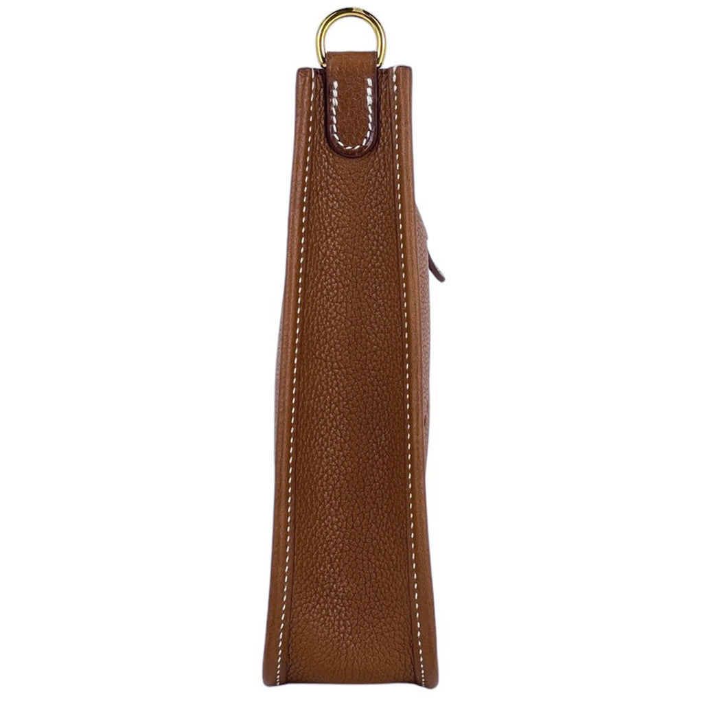 エルメス エヴリン TPM アマゾン ポシェット ミニ パンチング ショルダーバッグ レザー ブラウン W レディース 【中古】 brbag