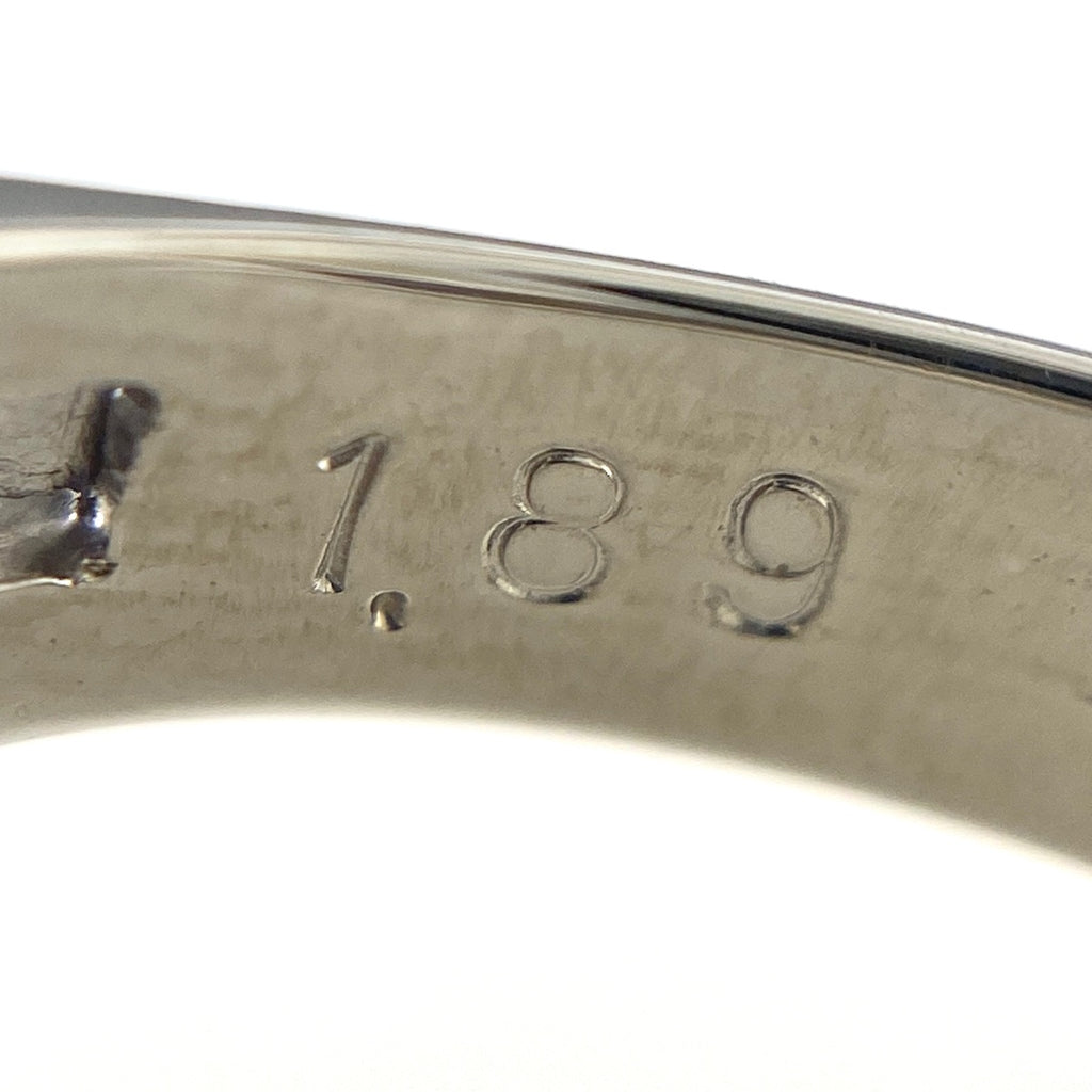 スターサファイア デザインリング プラチナ 指輪 メレダイヤ リング 10.5号 Pt900 ダイヤモンド スターサファイア レディース 【中古】nbjwl