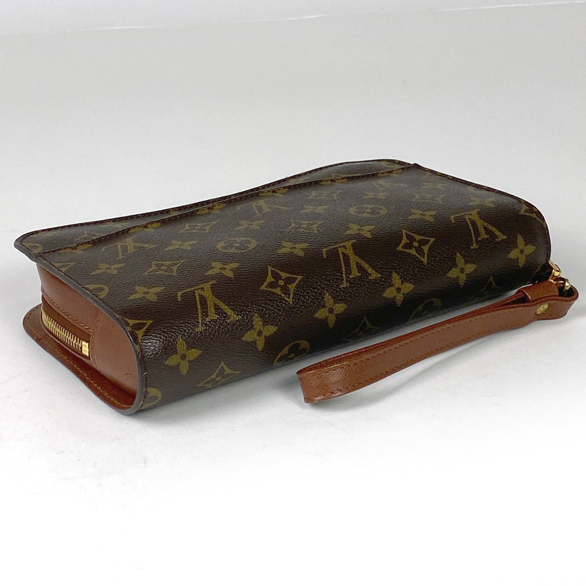 Louis Vuitton High Rise Brown Monogram Logo Crossbody Belt