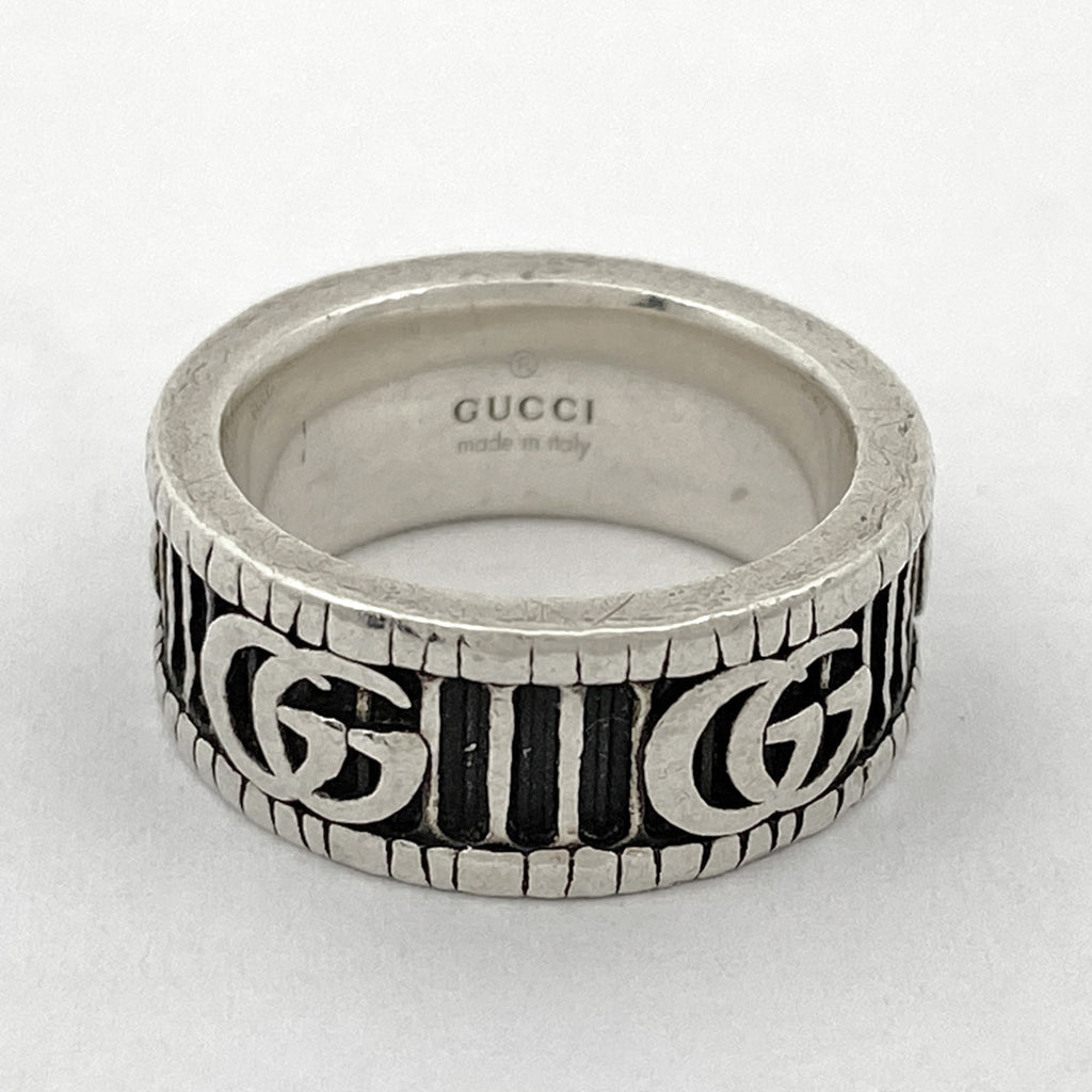 グッチ GGマーモント リング 指輪 ダブルG リング 号 シルバー925 シルバー レディース 【中古】bracc