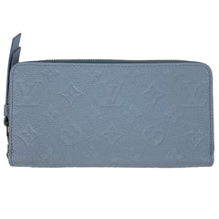 ルイ・ヴィトン ジッピー ウォレット ラウンドファスナー 長財布 モノグラムアンプラント ウォッシュドブルー M11969 レディース 【中古】 brbag